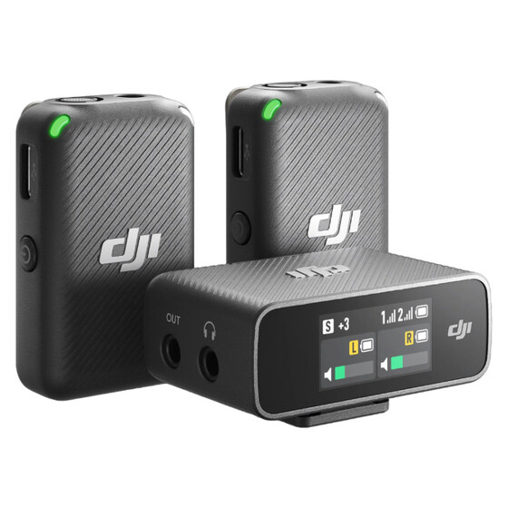 DJI Mic 2 с двумя передатчиками и приёмником